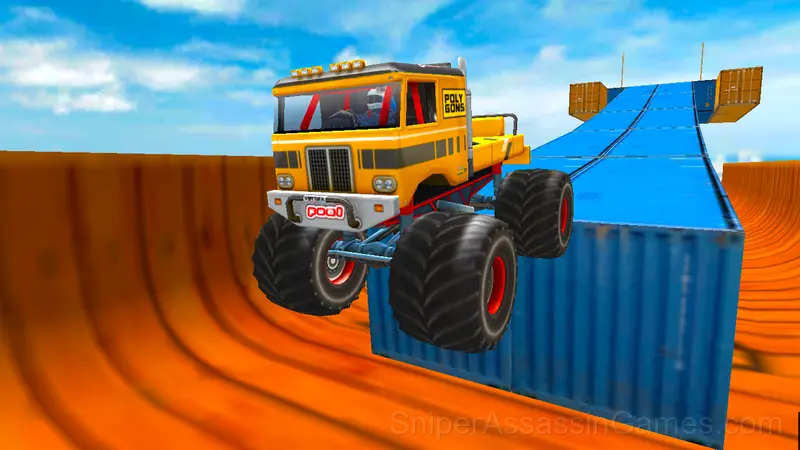 Monster Truck: Crazy car driving! gameplay screenshot 1
