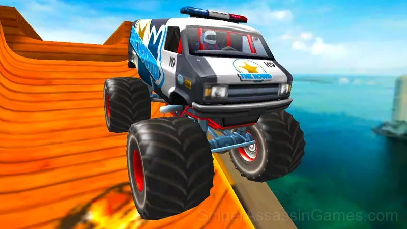 Monster Truck: Crazy car driving! gameplay screenshot 2