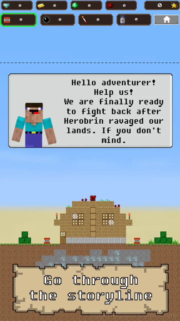 Mine Noob Fuse vs Herobrine Craft Block gameplay screenshot 4