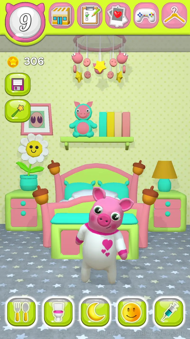 Pig Pigotchi. Grow a pig! My pet gameplay screenshot 3