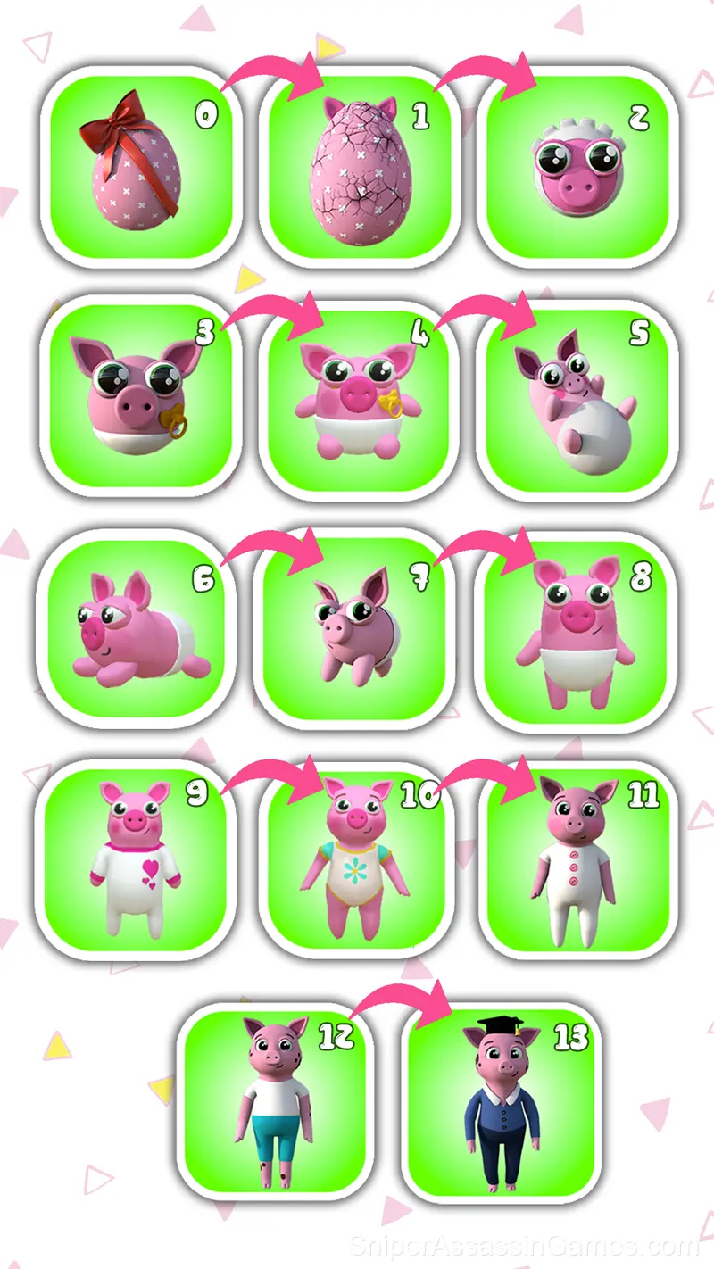 Pig Pigotchi. Grow a pig! My pet gameplay screenshot 5