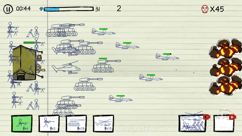 Paper War gameplay screenshot 1