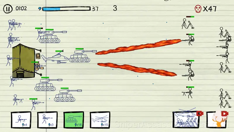 Paper War gameplay screenshot 3