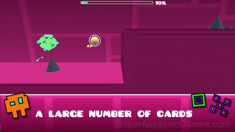 Geometry Dash 3D gameplay screenshot 1