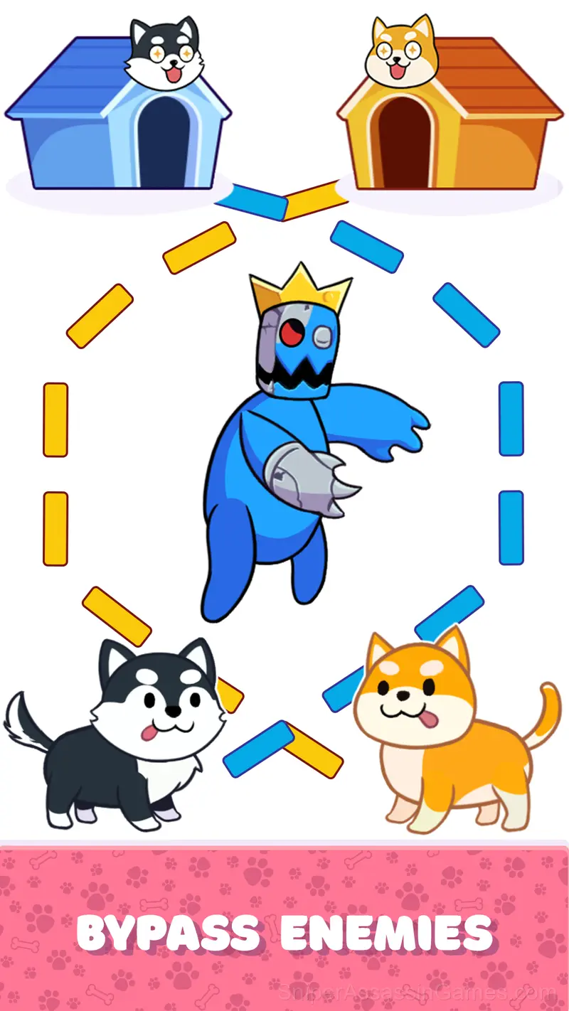 Save the Dog: Draw path to home gameplay screenshot 2