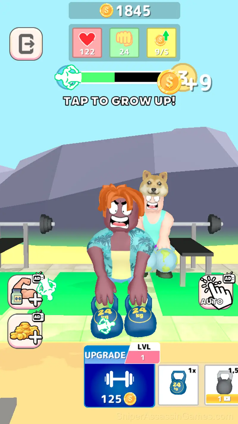 Robbie +1 Strength: Gym Clicker gameplay screenshot 4