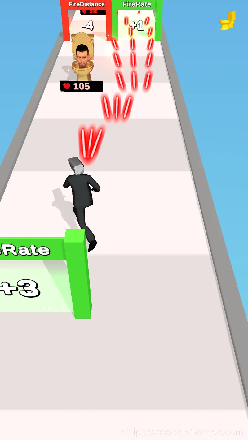 Skibidi Run on Road gameplay screenshot 3