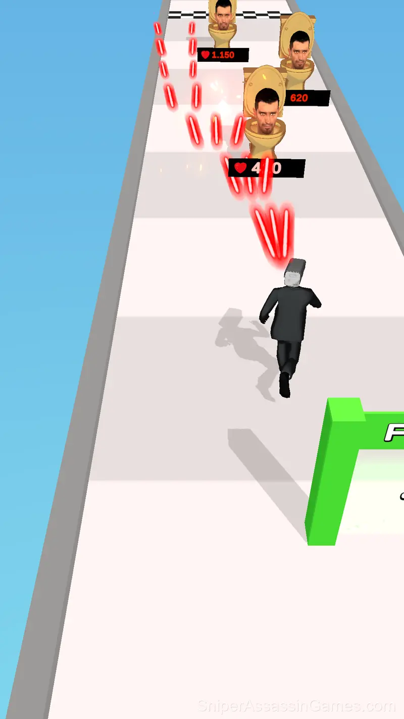 Skibidi Run on Road gameplay screenshot 4