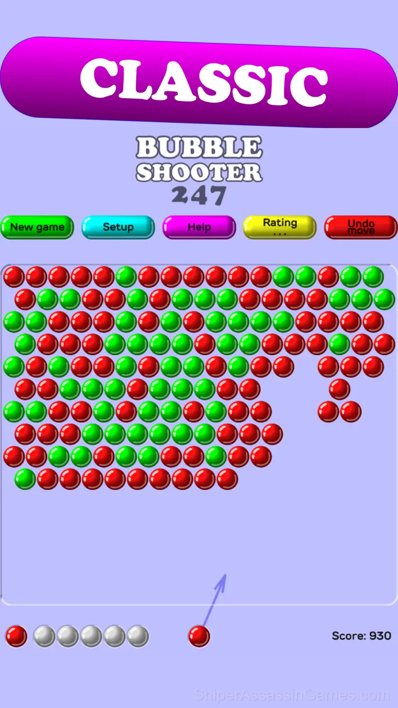 Bubble Shooter 247 gameplay screenshot 1