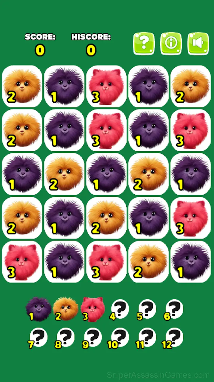 Merge fuzzies gameplay screenshot 1