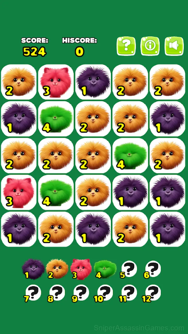 Merge fuzzies gameplay screenshot 2