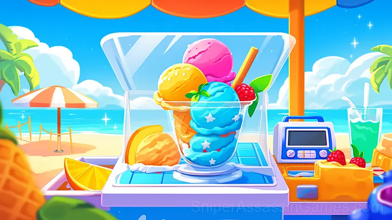 Cook Ice Cream, Popsicle & Snow Cone for Kids gameplay screenshot 1