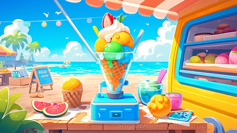 Cook Ice Cream, Popsicle & Snow Cone for Kids gameplay screenshot 3