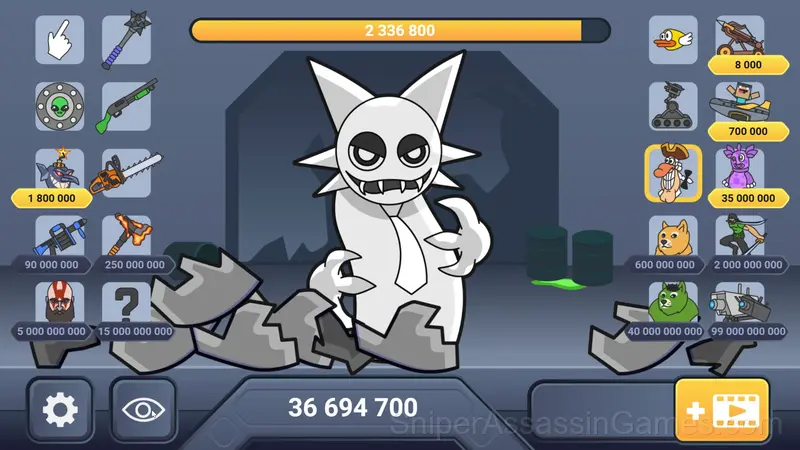 Defeat the Sprunky Monster gameplay screenshot 1