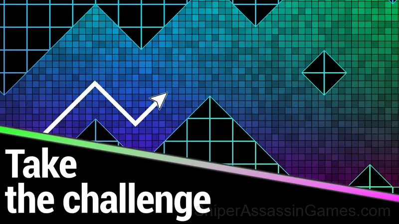 Geometry Wave: Neon Challenge gameplay screenshot 1