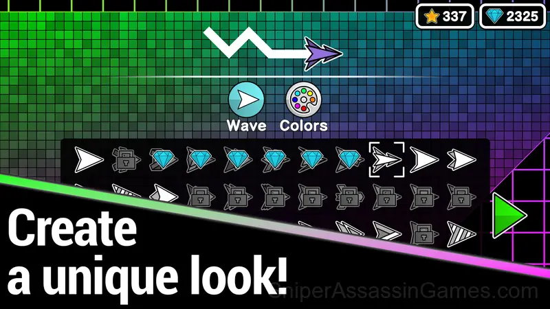 Geometry Wave: Neon Challenge gameplay screenshot 2