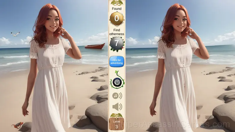 Find differences: Open the girl's photo gameplay screenshot 1