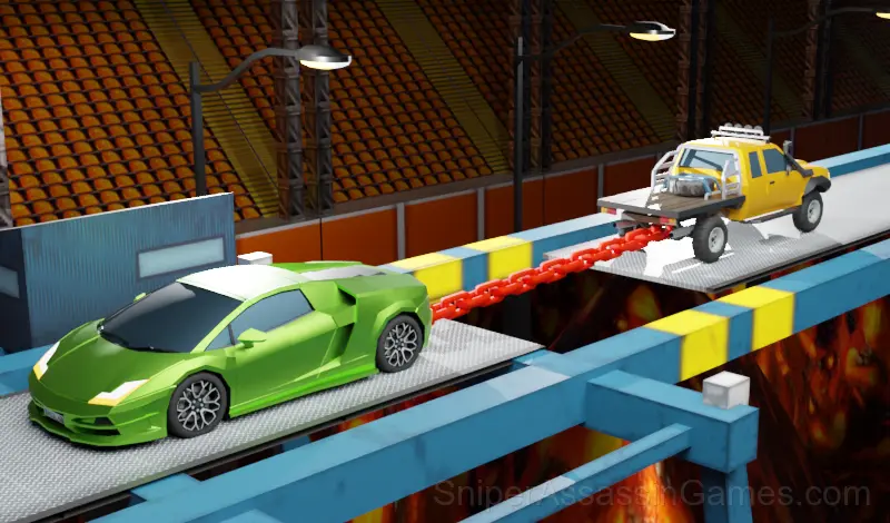 Play Tug of War with cars!