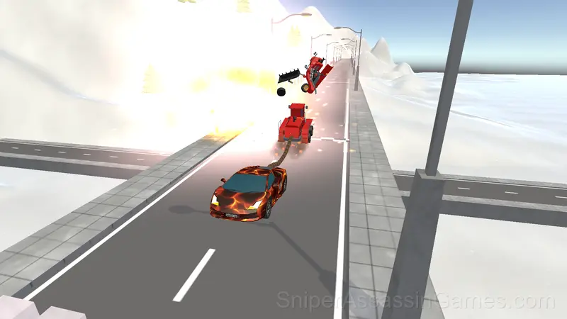 Tug of War with cars! gameplay screenshot 2