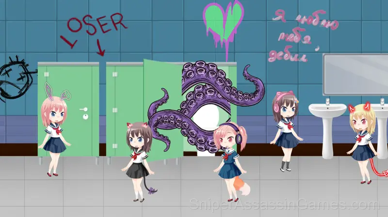 Tentacle Monster : Catch All the Girls gameplay screenshot 2