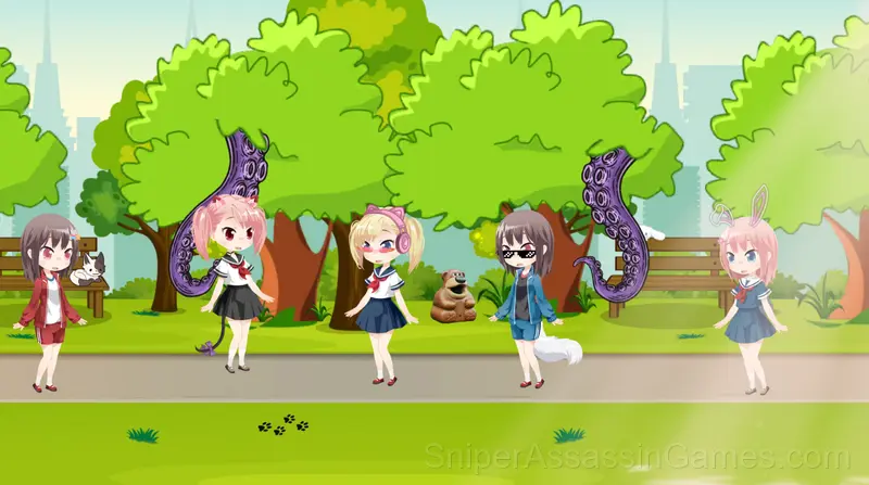 Tentacle Monster : Catch All the Girls gameplay screenshot 4