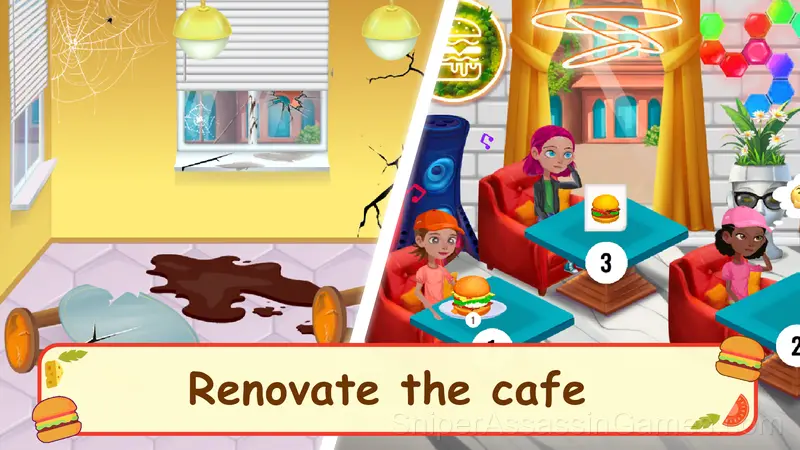 Burger Cafe - Cooking Games For Kids gameplay screenshot 2