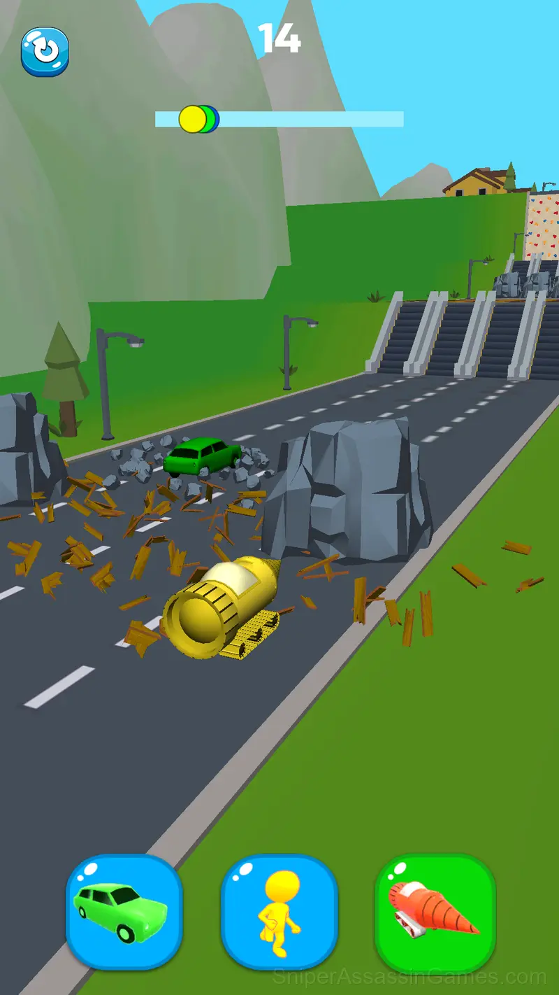 Shape Shift Race Transform 3D gameplay screenshot 1