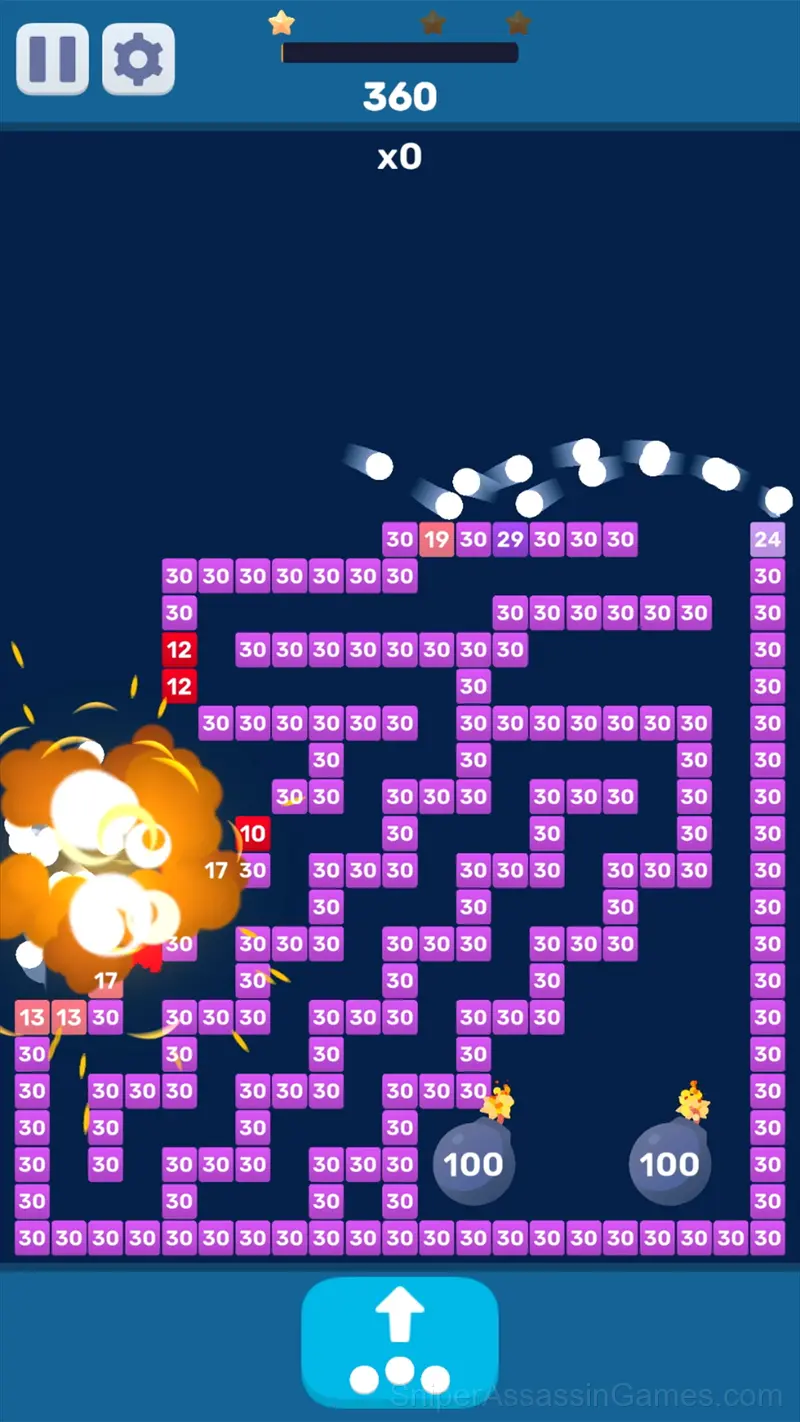 Bricks Breaker - Gravity Balls gameplay screenshot 2