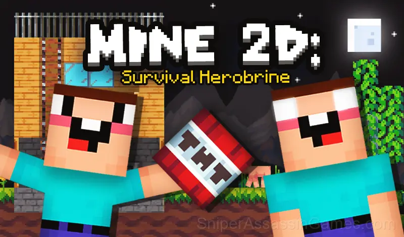 Play Mine 2D: Survival Herobrine