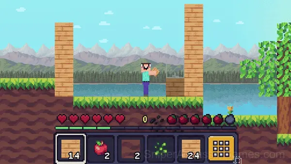 Mine 2D: Survival Herobrine gameplay screenshot 5