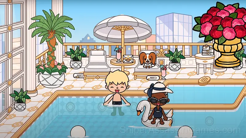 Toca Boca build a 5-star hotel gameplay screenshot 4