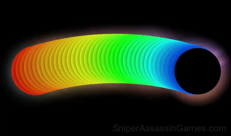 Play Color trail behind a black ball. Relax