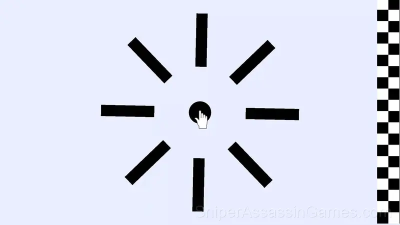 Color trail behind a black ball. Relax gameplay screenshot 2