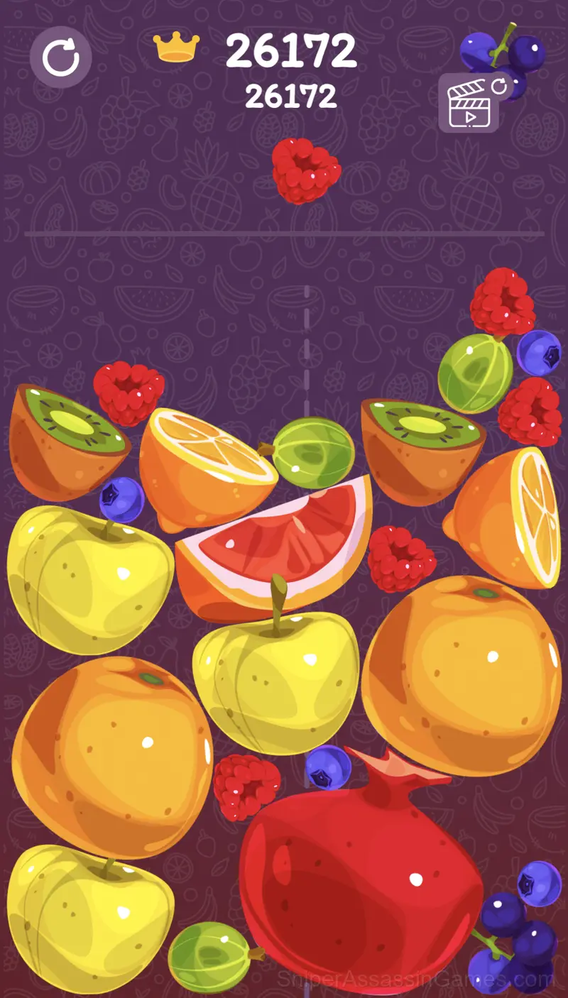 Merge the fruits - get to the watermelon gameplay screenshot 1