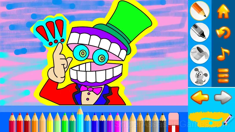 Coloring: Digital Circus, Toys, Dinosaurs gameplay screenshot 3