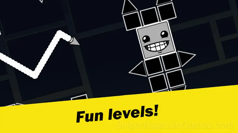 Black Geometry Wave: Super Challenge gameplay screenshot 1