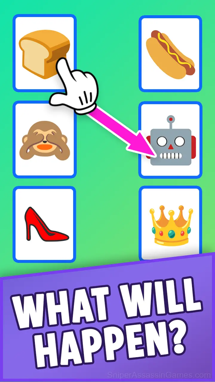 Merge Emoji Game gameplay screenshot 3