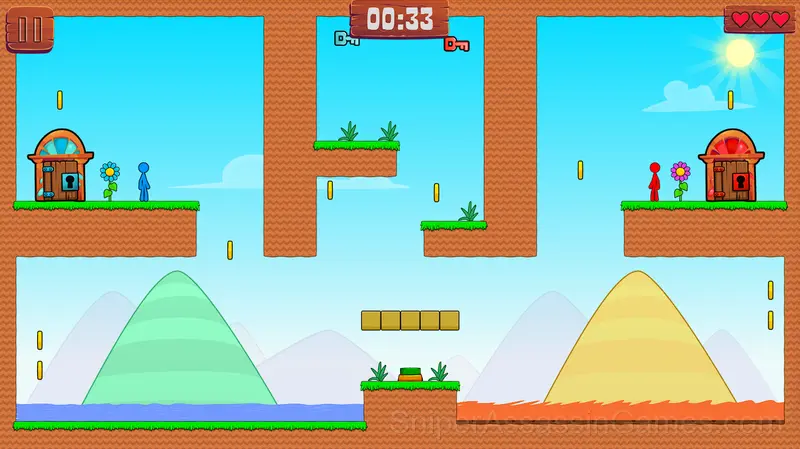 Red and Blue Stick: fire and water 2 gameplay screenshot 4