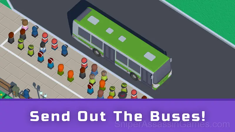 Idle Bus Empire Tycoon gameplay screenshot 1