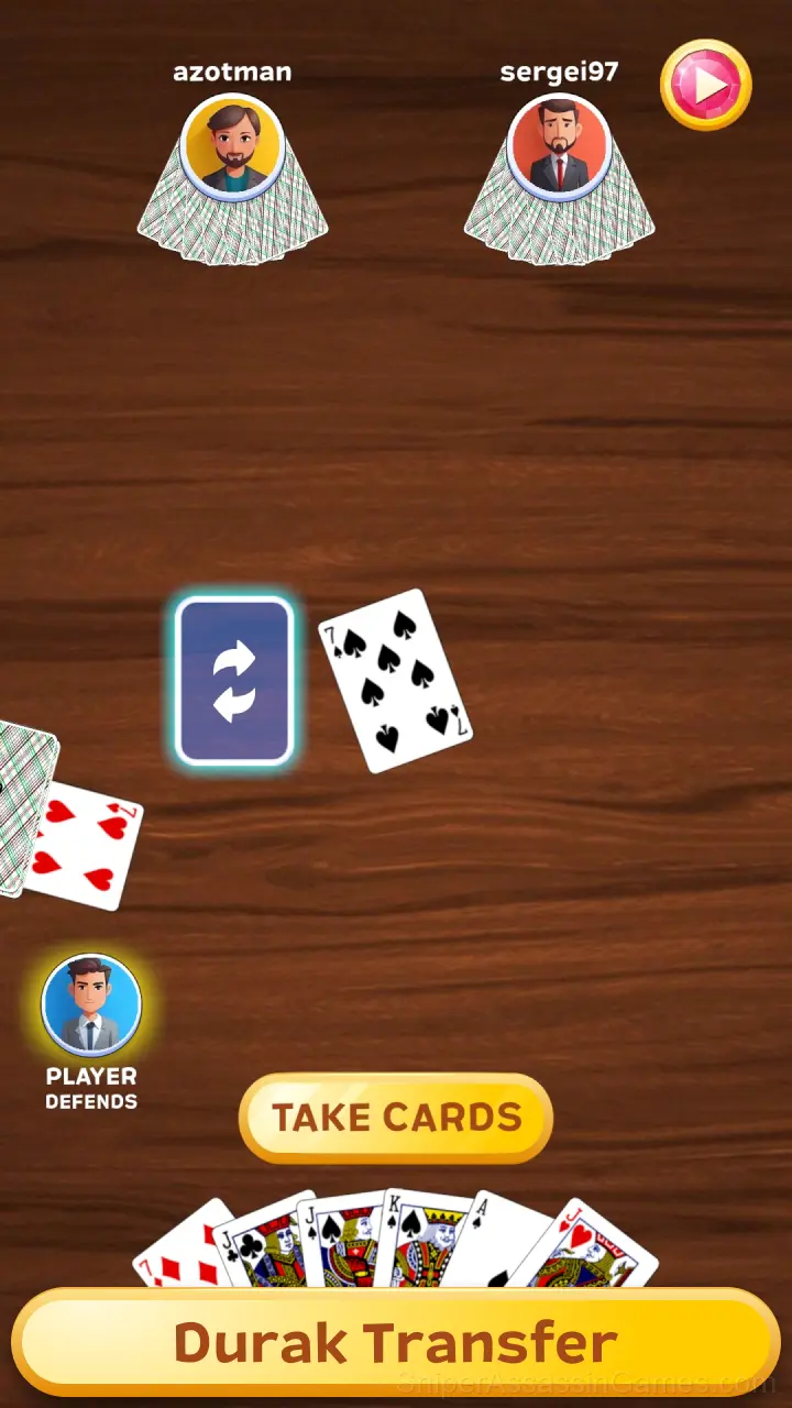 Siege and Transferable Durak gameplay screenshot 3