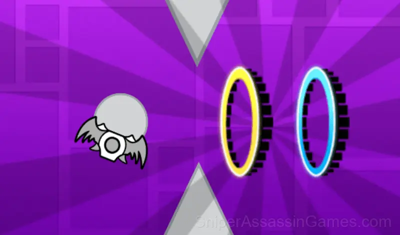 Play Geometry dash flying saucer