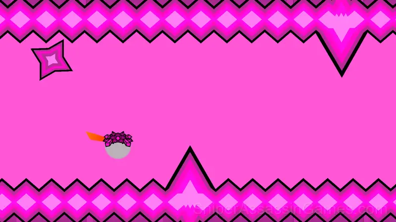 Geometry dash flying saucer gameplay screenshot 2