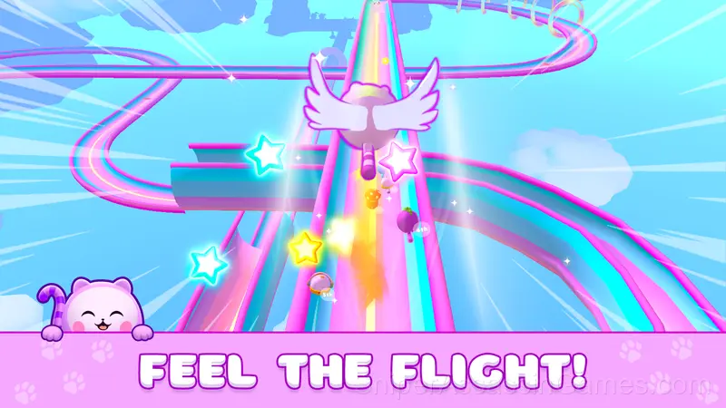 Flying Cats: Music Race! gameplay screenshot 1