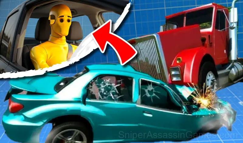 Play Crash tests of cars with airbags