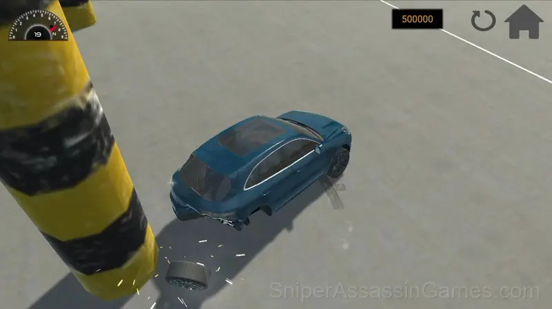 Crash tests of cars with airbags gameplay screenshot 2