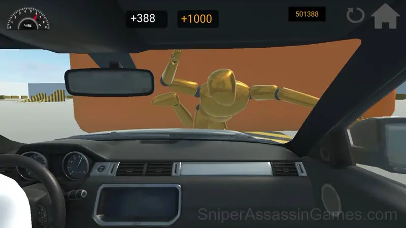 Crash tests of cars with airbags gameplay screenshot 4