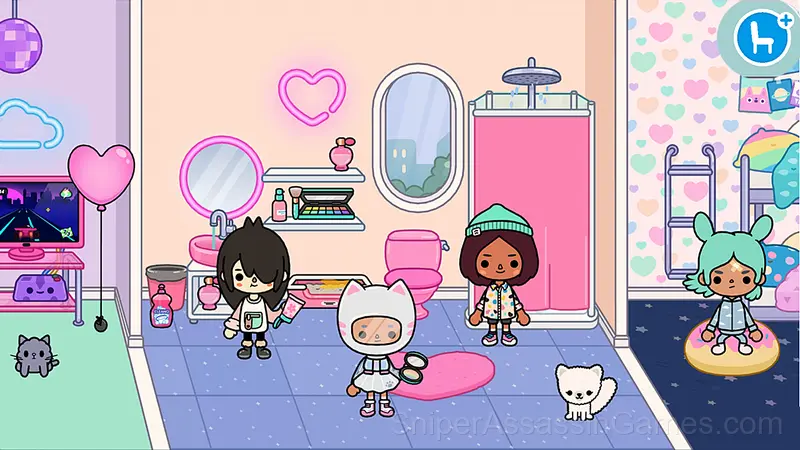 Toca Boca Rainbow House gameplay screenshot 2