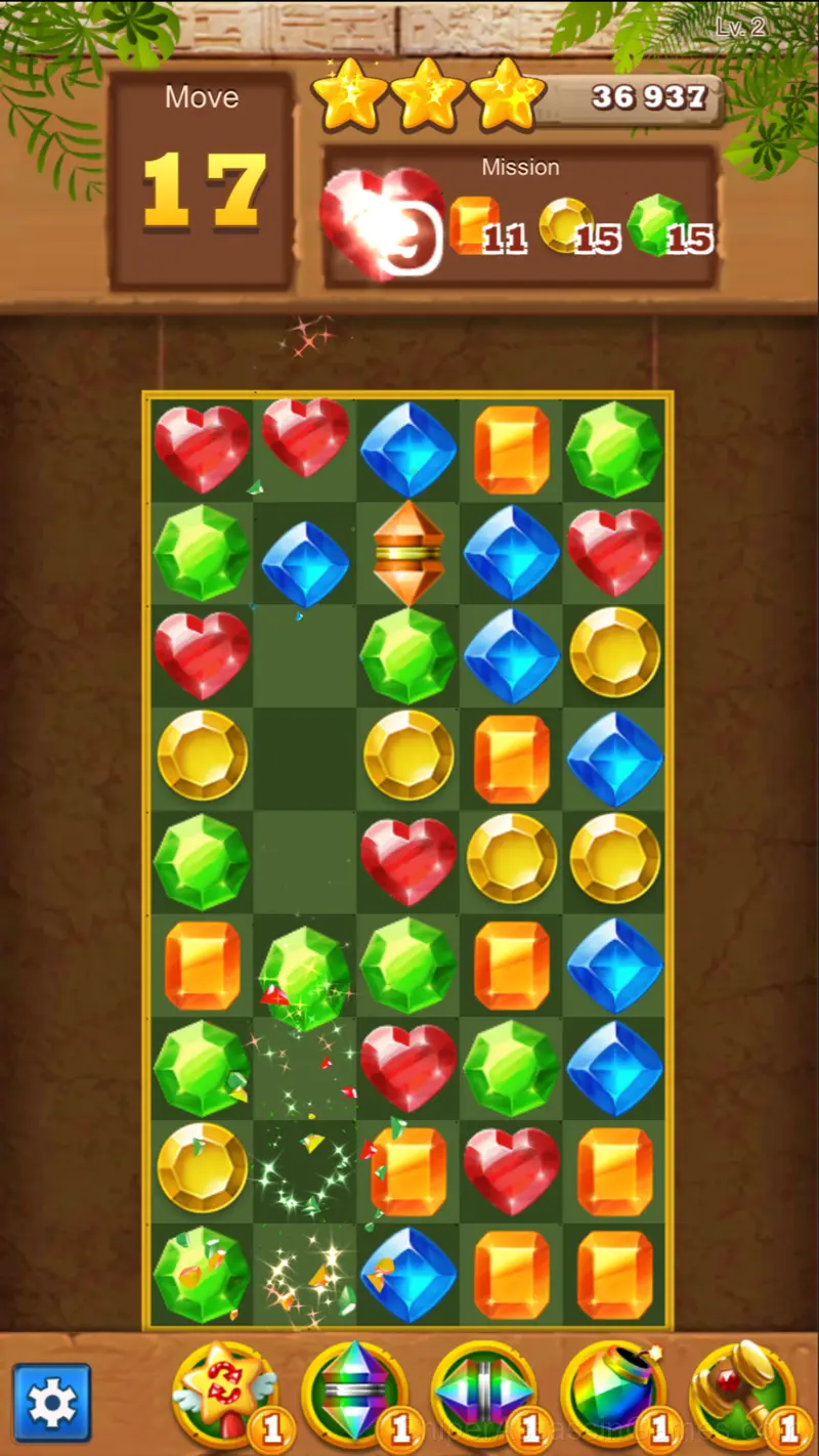 Jewels Jungle: Match 3 gameplay screenshot 3