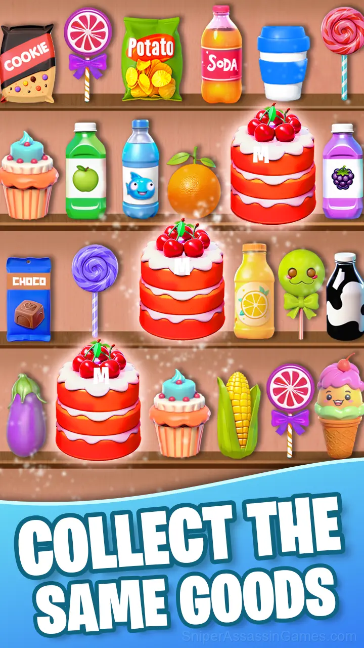 Goods Sort: Matching Items by Shelves gameplay screenshot 3