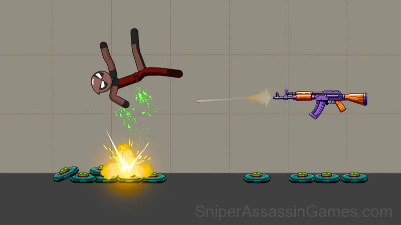 Ragdoll Playground: Destroy Stickman gameplay screenshot 2